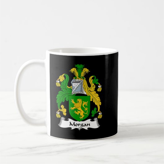 Morgan Coat of Arms Family Crest Koffiemok (Links)