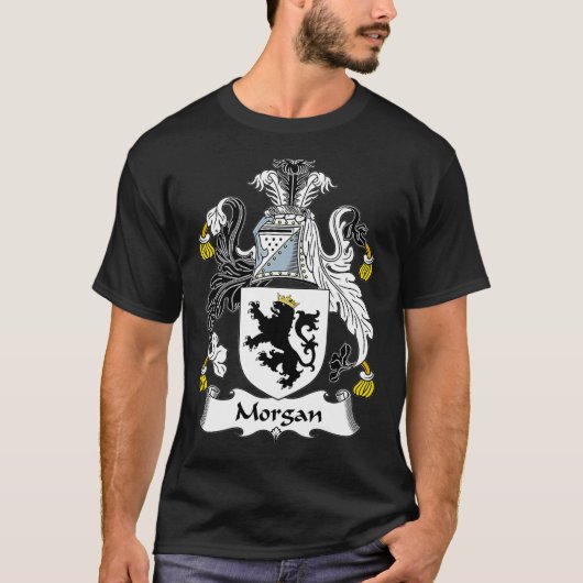 Morgan Coat of Arms Family Crest T-shirt (Voorkant)