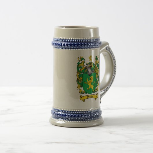 Morgan Coat of Arms Stein Bierpul (Voorkant rechts)