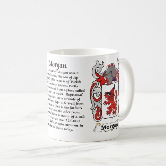 Morgan Family Coat of Arms mok (Voorkant rechts)