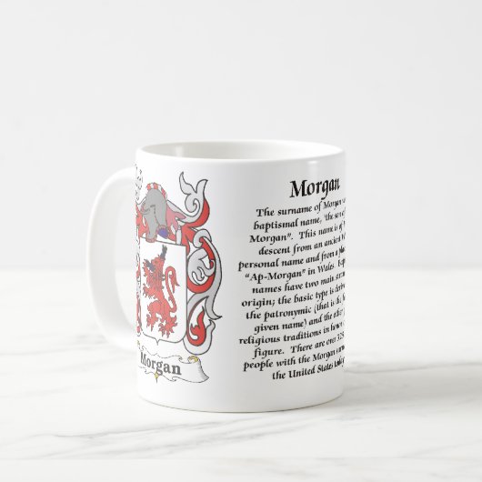 Morgan Family Coat of Arms mok (Voorkant links)