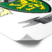 Morgan Family Crest Coat of Arms Poster (Hoek)