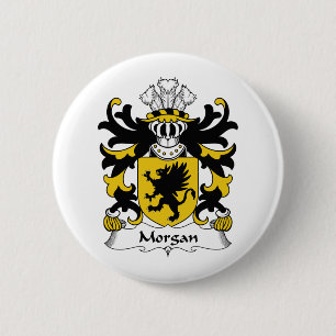 Morgan Family Crest Ronde Button 5,7 Cm