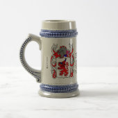 Morgan Family Crest Stein Bierpul (Links)