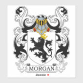 Morgan Family Crest Sticker (Vel)