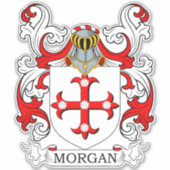 Morgan Family Crest Sticker (Voorkant)