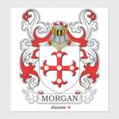 Morgan Family Crest Sticker (Vel)
