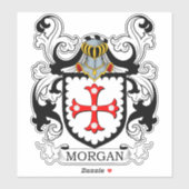 Morgan Family Crest Sticker (Vel)