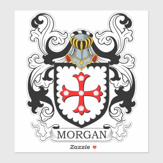 Morgan Family Crest Sticker (Vel)