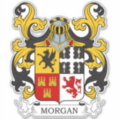Morgan Family Crest Sticker (Voorkant)