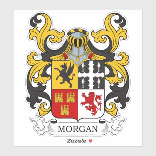 Morgan Family Crest Sticker (Vel)