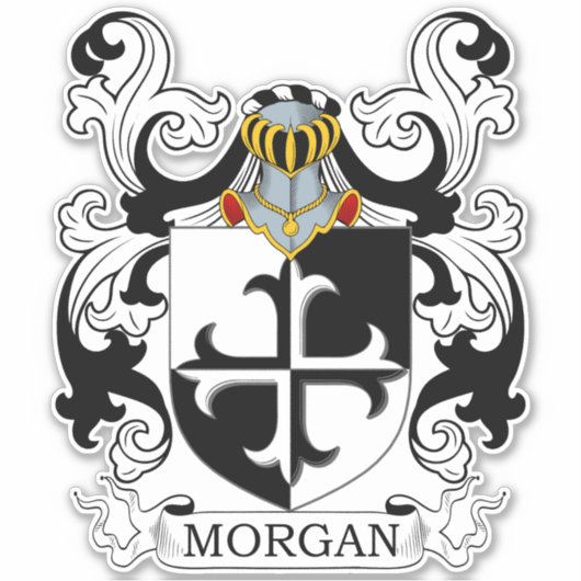 Morgan Family Crest Sticker (Voorkant)