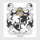 Morgan Family Crest Sticker (Vel)
