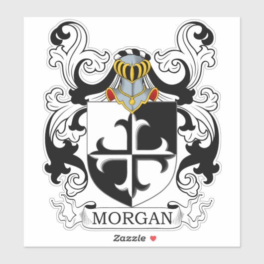 Morgan Family Crest Sticker (Vel)