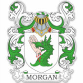 Morgan Family Crest Sticker (Voorkant)