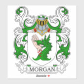 Morgan Family Crest Sticker (Vel)