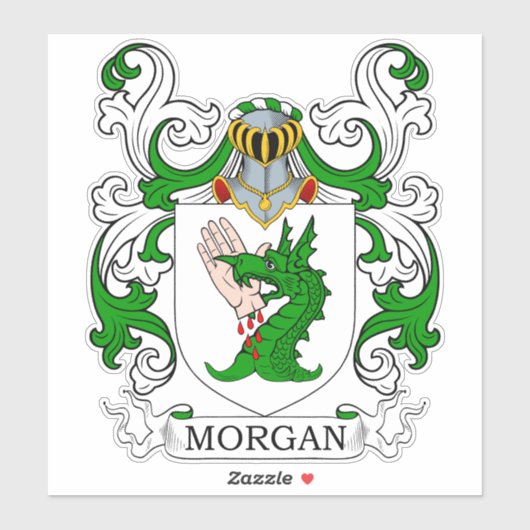 Morgan Family Crest Sticker (Vel)
