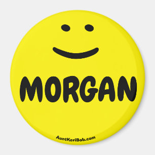 MORGAN gele glimlach magneet