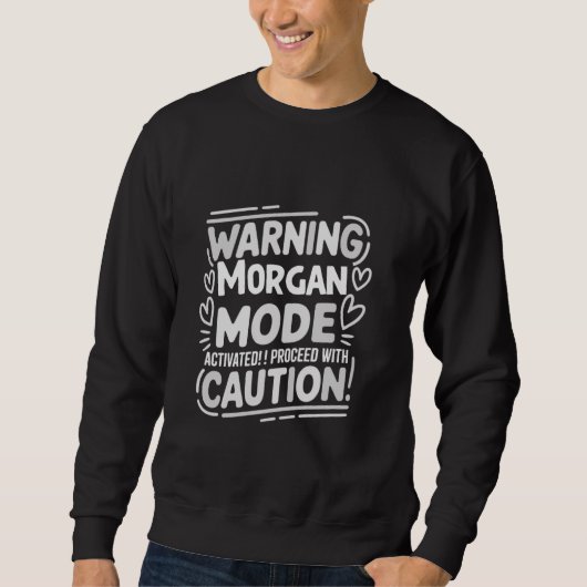 MORGAN Gepersonaliseerde Naam Schattige Aangepaste Trui (Voorkant)