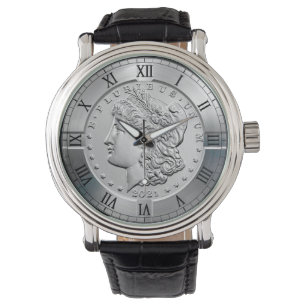 Morgan Herdenking Zilveren Dollar Voorzijde ~ * ~ Horloge
