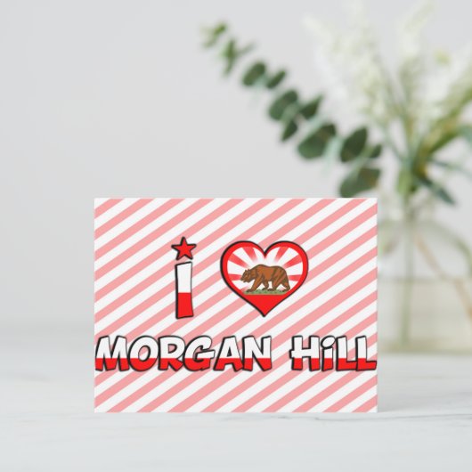 Morgan Hill, CA Briefkaart (Staand voorkant)