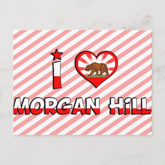 Morgan Hill, CA Briefkaart (Voorkant)