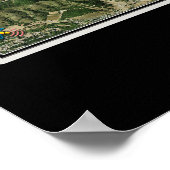 Morgan Hill California Satellite Poster Map (Hoek)