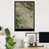 Morgan Hill California Satellite Poster Map (Thuiskantoor)