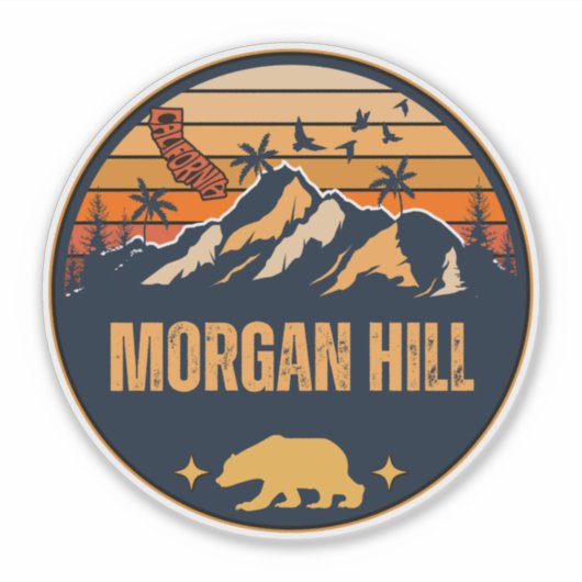 Morgan Hill, Californië Sticker (Voorkant)