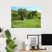 Morgan Hill Meadow Poster (Thuiskantoor)