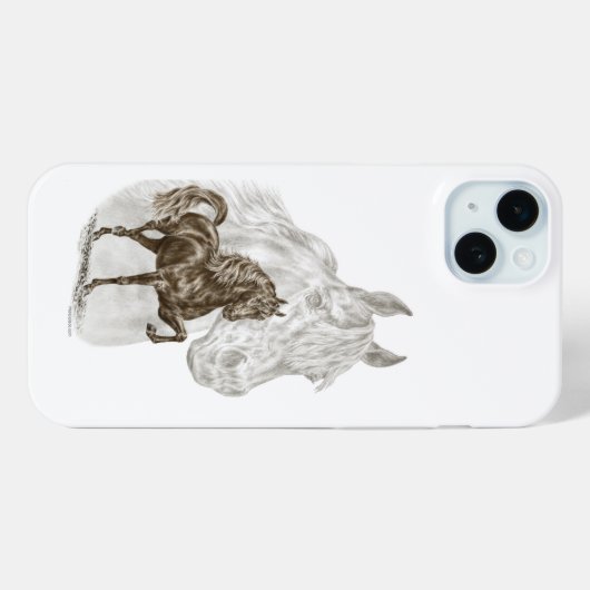 Morgan Horse Art Case-Mate iPhone Case (Achterkant (horizontaal))