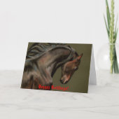 Morgan Horse Art Christmas Kaart (Voorkant)