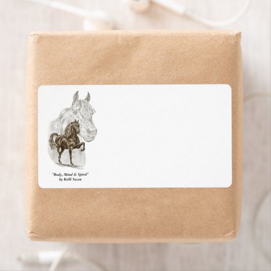Morgan Horse Art Etiket (Insitu)