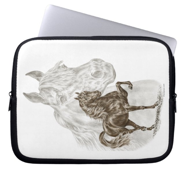 Morgan Horse Art Laptop Sleeve (Voorkant)