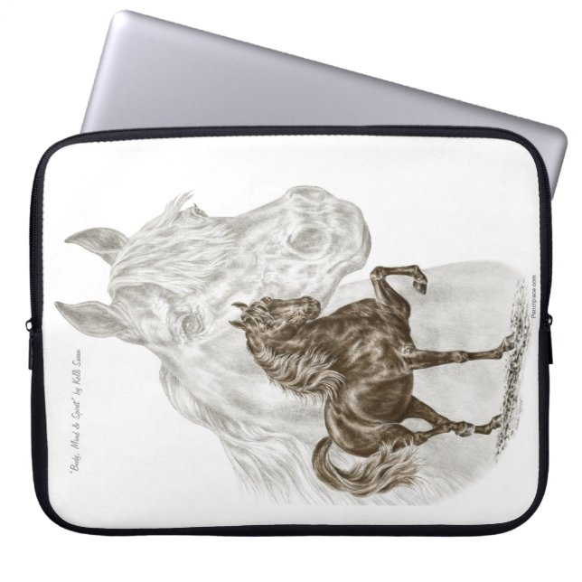 Morgan Horse Art Laptop Sleeve (Voorkant)