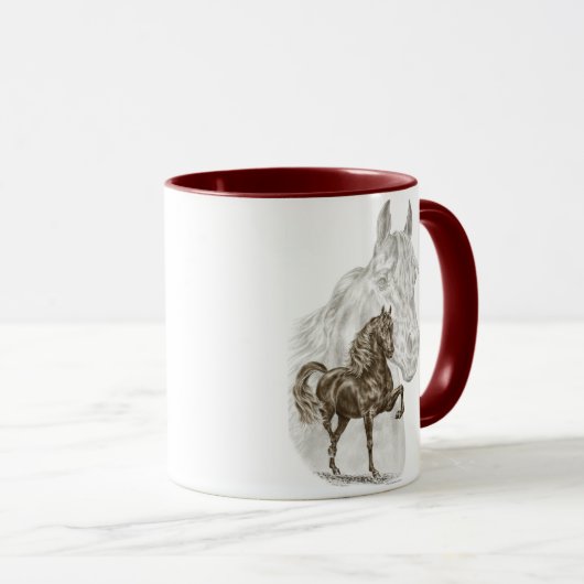 Morgan Horse Art Mok (Voorkant rechts)