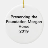 Morgan Horse Baby Ornament (Achterkant)