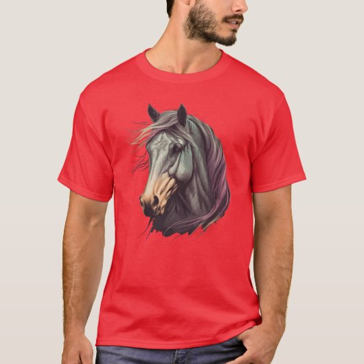Morgan Horse retro T-shirt (Voorkant)