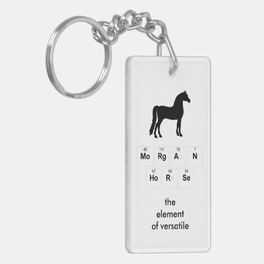 Morgan Horse Sleutelhanger (Voorkant Links)