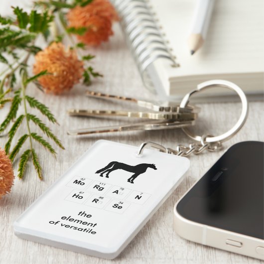 Morgan Horse Sleutelhanger (Voorkant Rechts)