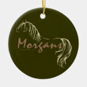 Morgan Horses Keramisch Ornament (Voorkant)