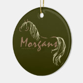 Morgan Horses Keramisch Ornament (Links)