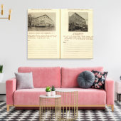 Morgan House, Van's Garage, Poughkeepsie Canvas Afdruk (Insitu (Woonkamer))