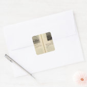 Morgan House, Van's Garage, Poughkeepsie Vierkante Sticker (Envelop)