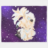 Morgan in de ruimte fleece deken (Voorkant (Horizontaal))