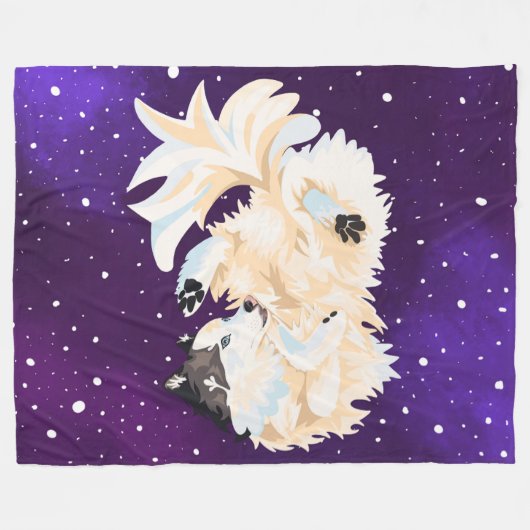 Morgan in de ruimte fleece deken (Voorkant (Horizontaal))