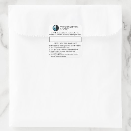 Morgan James BOGO Stickers (Tas)