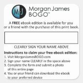 Morgan James BOGO Stickers (Voorkant)