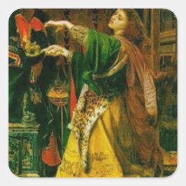 Morgan le Fay - Arthurlegende Vierkante Sticker