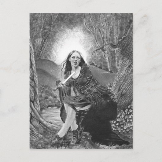 Morgan Le Fay Briefkaart (Voorkant)